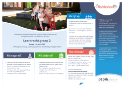 Vacature leerkracht groep 2